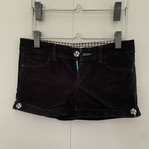 Girls Black Hurley Shorts